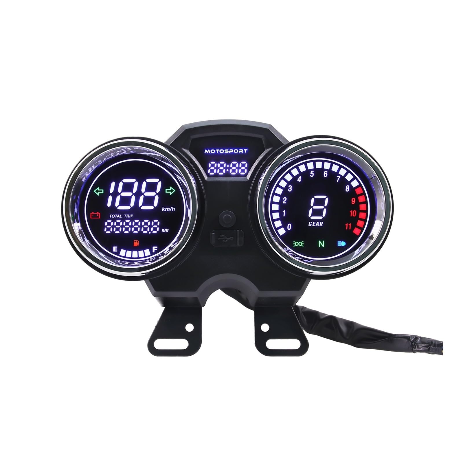 Motorrad Tachometer Motorrad Tachometer Instrumente Universal Digital Panel RPM Motor Speed Gauge Tachometer RPM Meter Kraftstoff Gauge Für GN125 Motorrad Tachometer Motorrad Tachometer Instrumente Universal Digital Panel RPM Motor Speed Gauge Tachometer RPM Meter Kraftstoff Gauge Für GN125 von WMGYESNXL