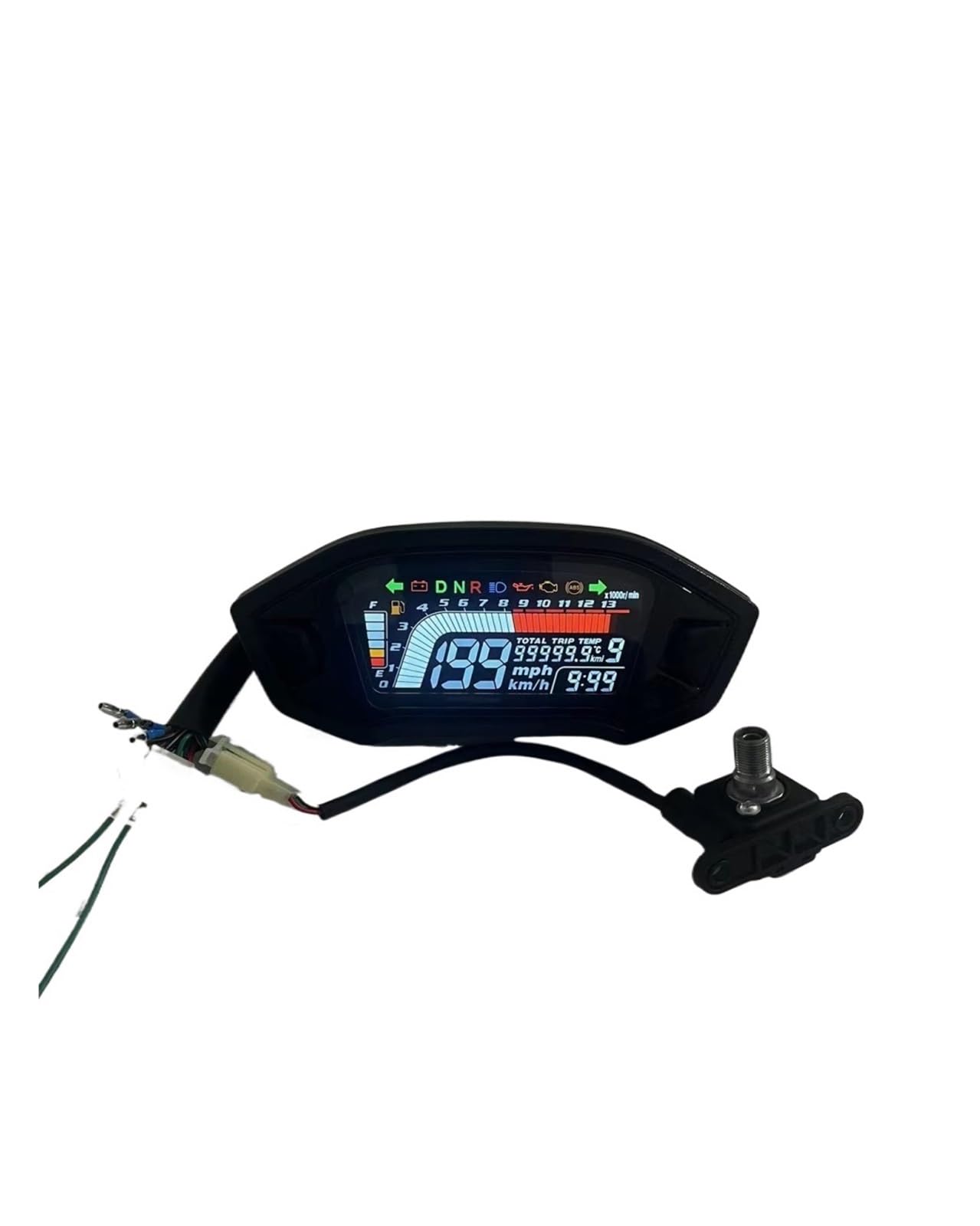 Motorrad Tachometer Universal RPM Motorrad Tacho Digital Kilometerzähler Dashboard Sensor Set Für 1 2 4 Zylinder Motorrad Kilometerzähler von WMGYESNXL