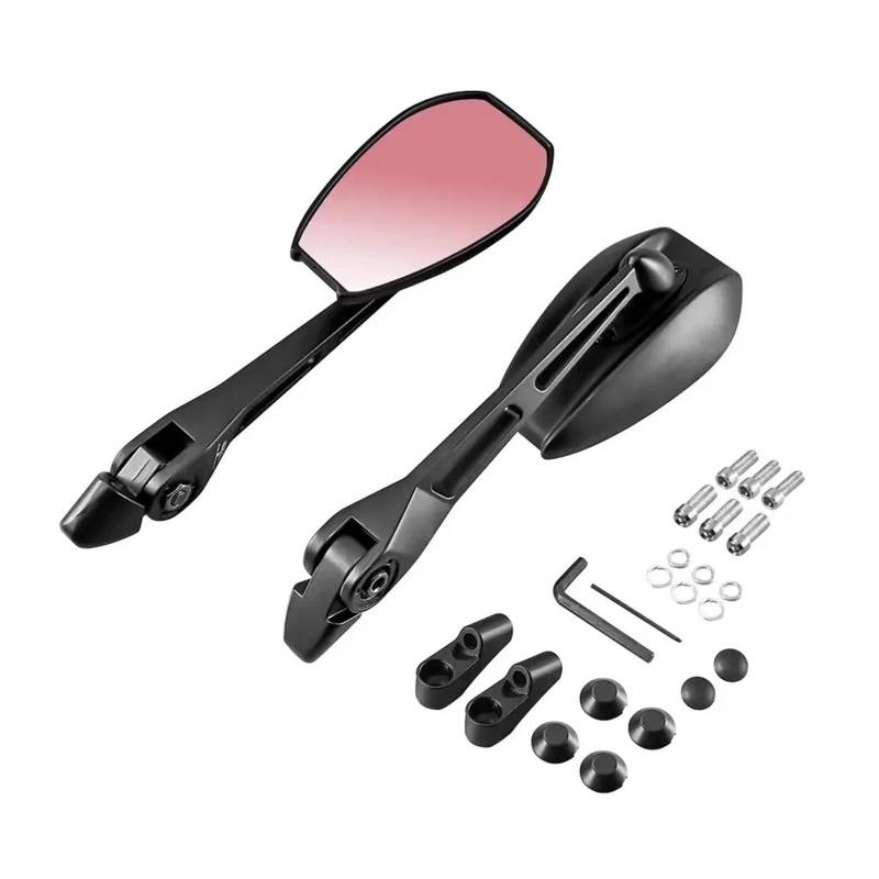 Motorradspiegel 6mm Universal Motorrad Zubehör Rearview Außenspiegel Für Ho&nd&a Für KAW&ASAKI Für Triumph Für Ya&maha von WMGYESNXL