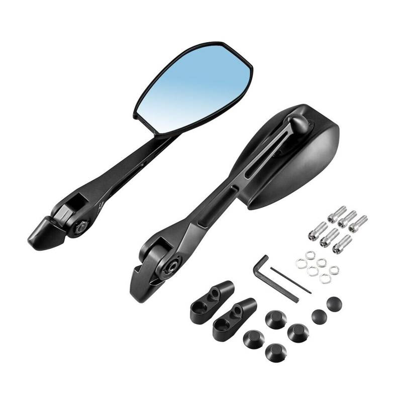 Motorradspiegel 6mm Universal Motorrad Zubehör Rearview Außenspiegel Für Ho&nd&a Für KAW&ASAKI Für Triumph Für Ya&maha von WMGYESNXL