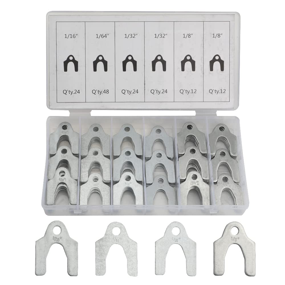 WMYCONGCONG 144 Stück Autoausrichtung Shim Sortiment Set einschließlich 1/16" 1/64" 1/32" 1/8" WMYCONGCONG 144 Stück Autoausrichtung Shim Sortiment Set einschließlich 1/16" 1/64" 1/32" 1/8" von WMYCONGCONG