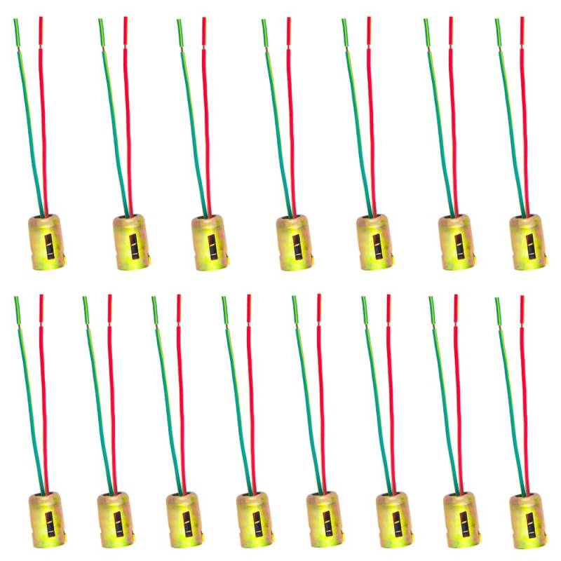 WMYCONGCONG 15 PCS DC 12V 1157 Bremsblinker-Lampenfassung Kabelbaumstecker Stecker Pigtail-Adapter für Auto-LKW-Licht-LED,zufällige Farbe von WMYCONGCONG