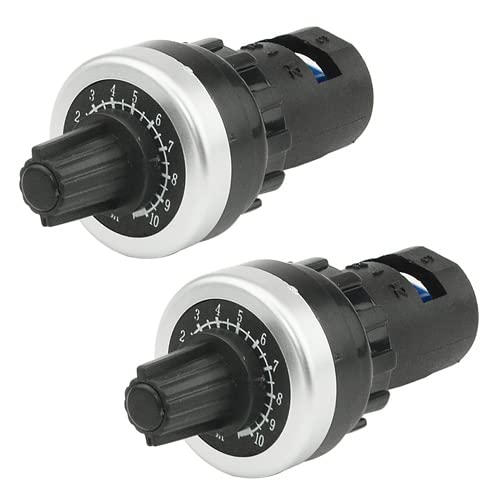WMYCONGCONG 2 Stück LA42DWQ-22 22mm 5K Ohm drehzahlgeregeltes Potentiometer Drehpotentiometer Wechselrichter Umrichter WMYCONGCONG 2 Stück LA42DWQ-22 22mm 5K Ohm drehzahlgeregeltes Potentiometer Drehpotentiometer Wechselrichter Umrichter von WMYCONGCONG