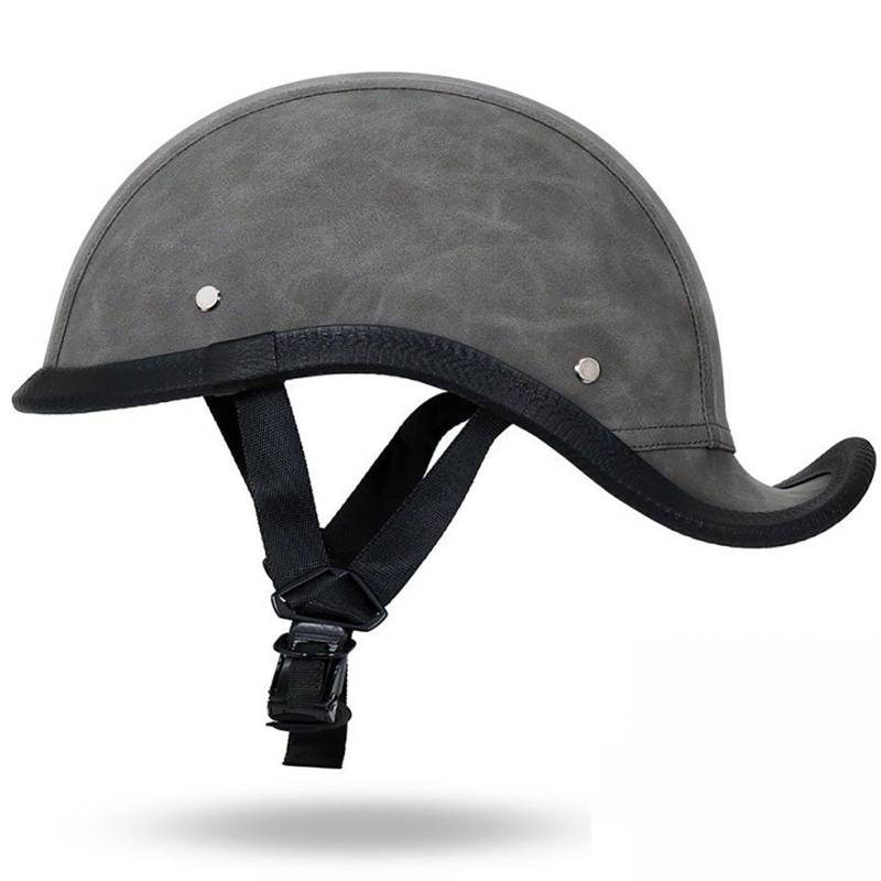 Deutscher Motorrad-Halbhelm Baseballkappe Offener Motorradhelm Offroad-Antikollisions-Leichtmotorradhelm FüR Erwachsene Ece-Zertifizierung B,M von WMYZJST