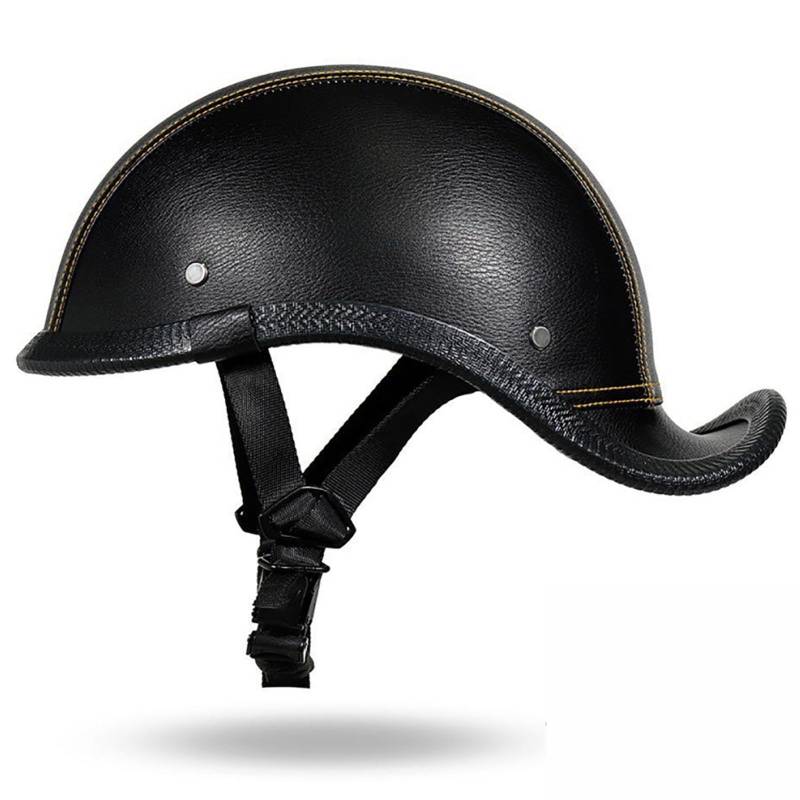 Deutscher Motorrad-Halbhelm Baseballkappe Offener Motorradhelm Offroad-Antikollisions-Leichtmotorradhelm FüR Erwachsene Ece-Zertifizierung G,L von WMYZJST