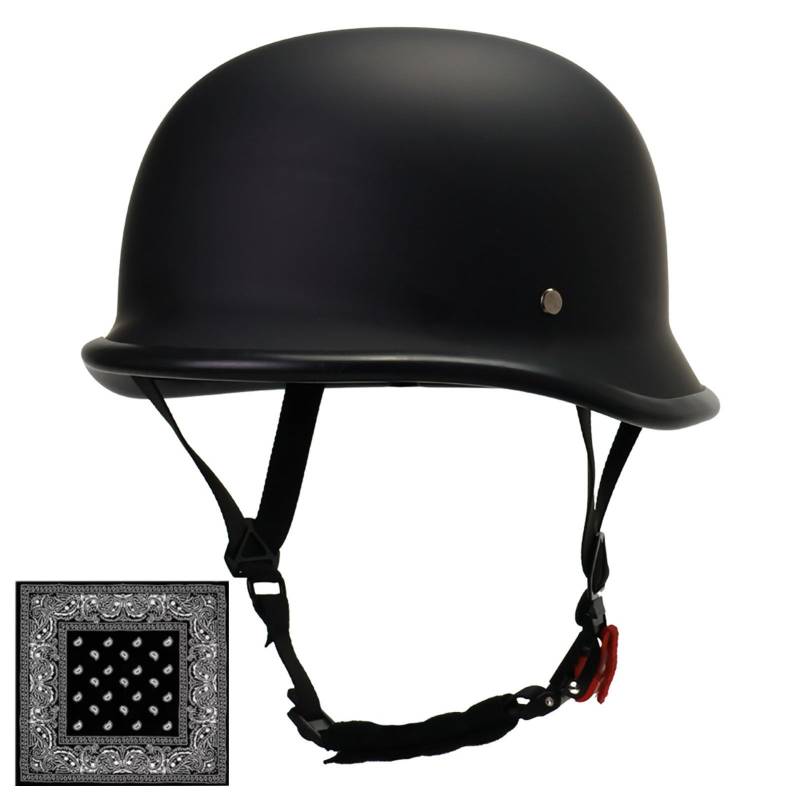 Helm Deutscher Motorrad-Halbhelm Mit Ece Retro-Jethelm Rollerhelm Erwachsene MäNner Und Frauen C,XXXL von WMYZJST
