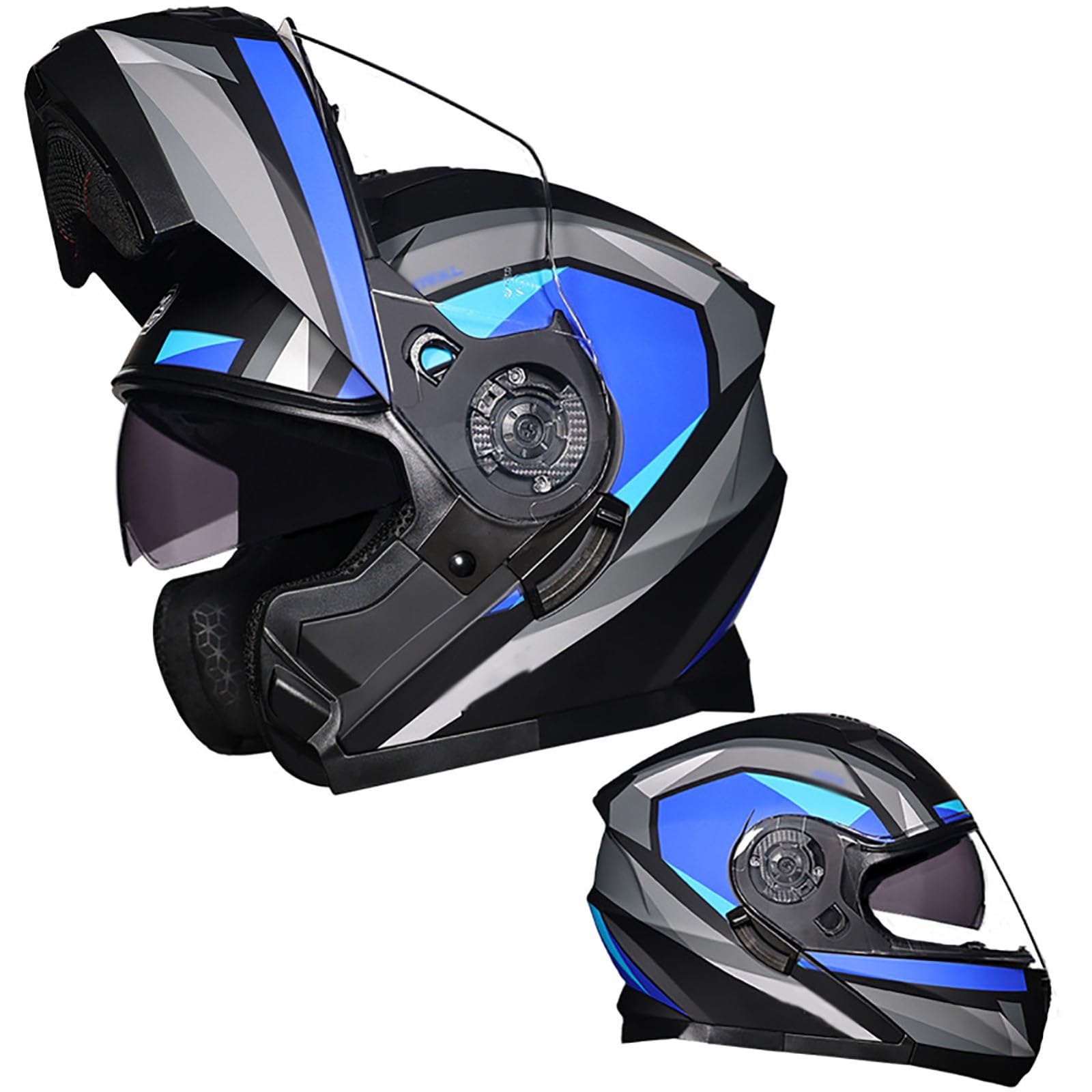 Integralhelm FüR Motorradfahrer, Integralhelm FüR Motorradfahrer Mit Doppelvisier, Motorradhelm FüR Erwachsene FüR Herren Und Damen, Ece-Zertifiziert L,L Integralhelm FüR Motorradfahrer, Integralhelm FüR Motorradfahrer Mit Doppelvisier, Motorradhelm FüR Erwachsene FüR Herren Und Damen, Ece-Zertifiziert L,L von WMYZJST