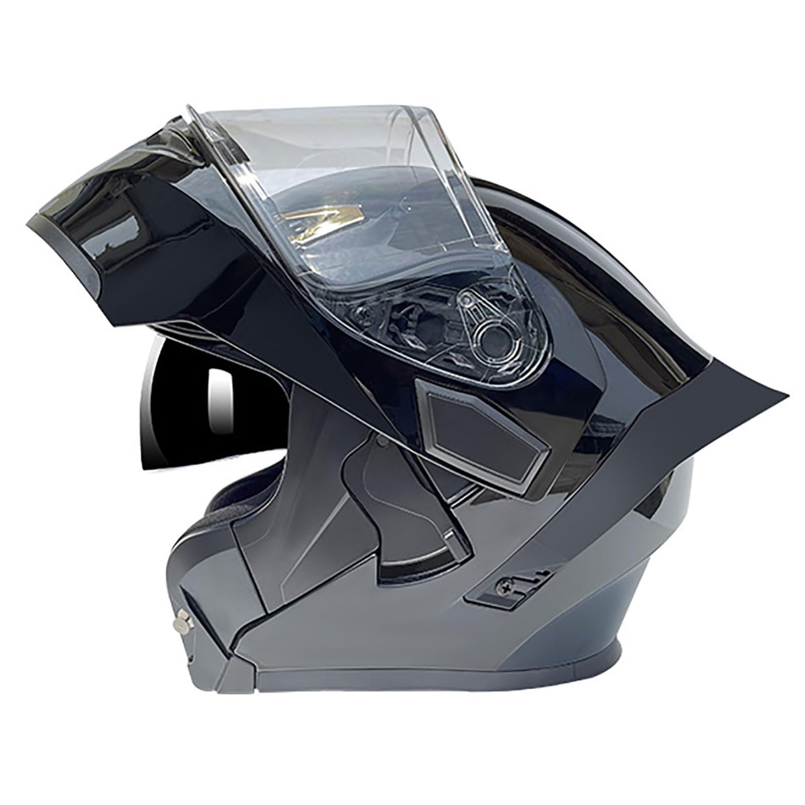 Modularer Motorradhelm, Hochklappbarer Integralhelm, Einteilig, Ece-Zertifiziert, Aerodynamisches Design, Doppelvisier, Geeignet FüR Erwachsene MäNner Und Frauen F,XXL Modularer Motorradhelm, Hochklappbarer Integralhelm, Einteilig, Ece-Zertifiziert, Aerodynamisches Design, Doppelvisier, Geeignet FüR Erwachsene MäNner Und Frauen F,XXL von WMYZJST