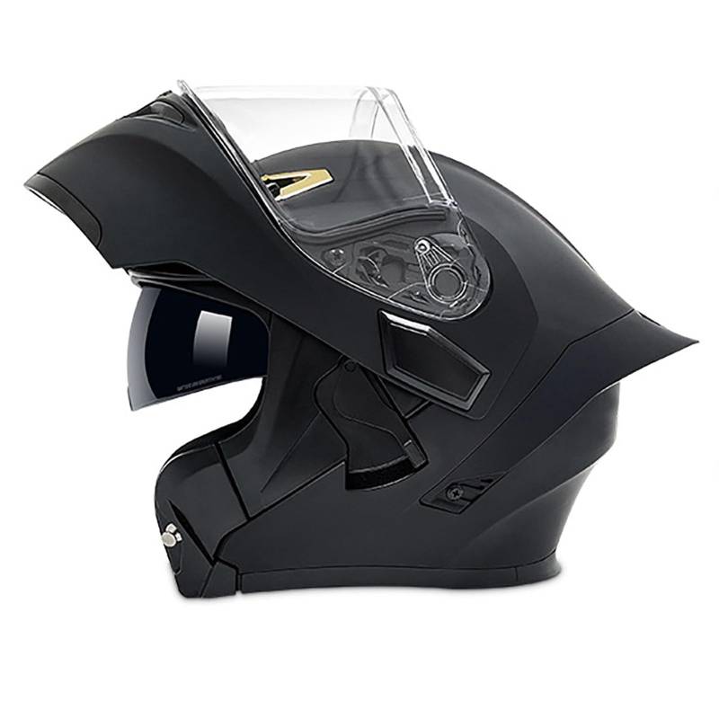 Modularer Motorradhelm, Hochklappbarer Integralhelm, Einteilig, Ece-Zertifiziert, Aerodynamisches Design, Doppelvisier, Geeignet FüR Erwachsene MäNner Und Frauen L,XXL von WMYZJST