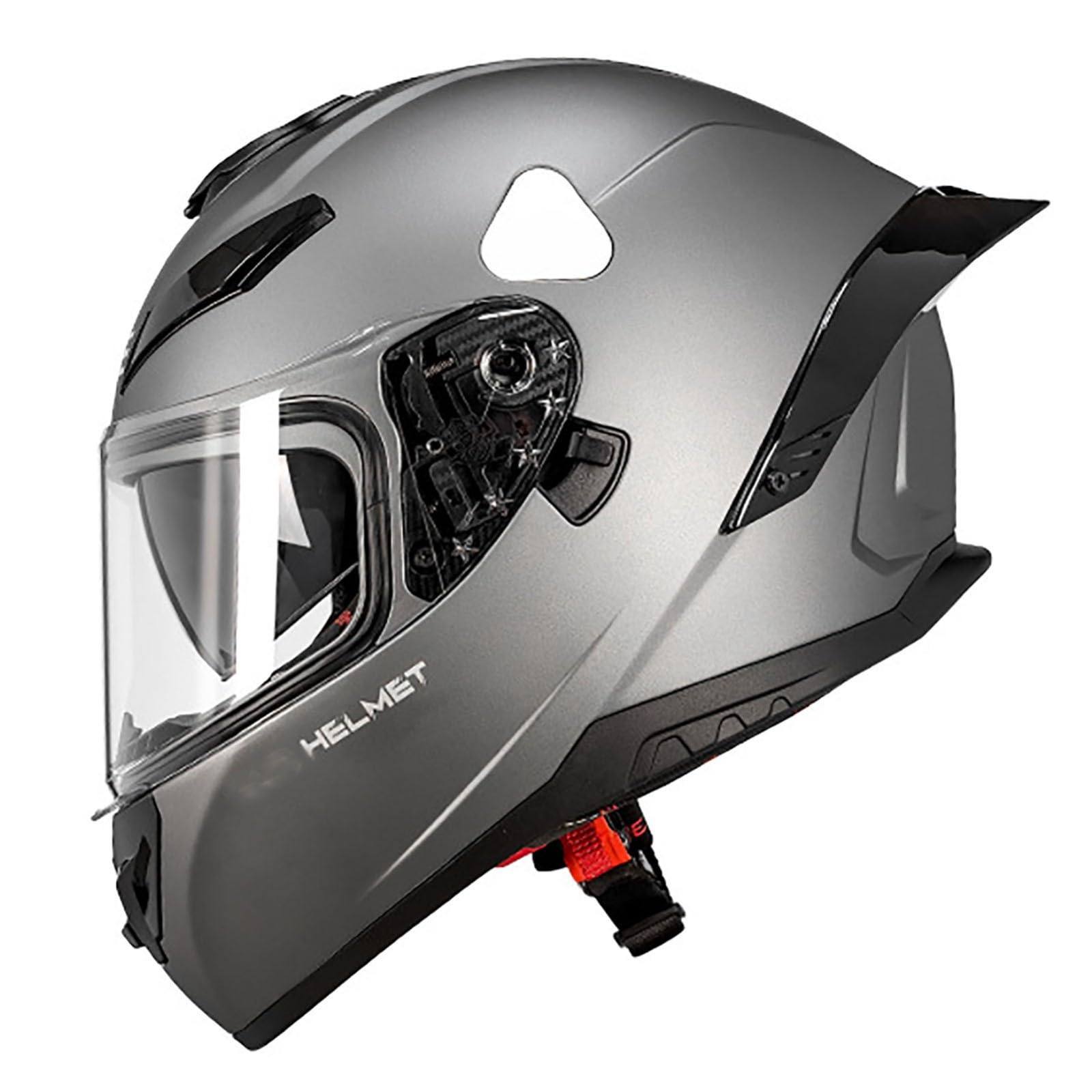 Motocross-Helm, Tragbarer Motorradhelm, Integral-Motocross-Helm FüR MäNner Und Frauen, Ece-Zertifizierter Motorrad-Streetbike-Rennhelm Mit Visier D,L Motocross-Helm, Tragbarer Motorradhelm, Integral-Motocross-Helm FüR MäNner Und Frauen, Ece-Zertifizierter Motorrad-Streetbike-Rennhelm Mit Visier D,L von WMYZJST