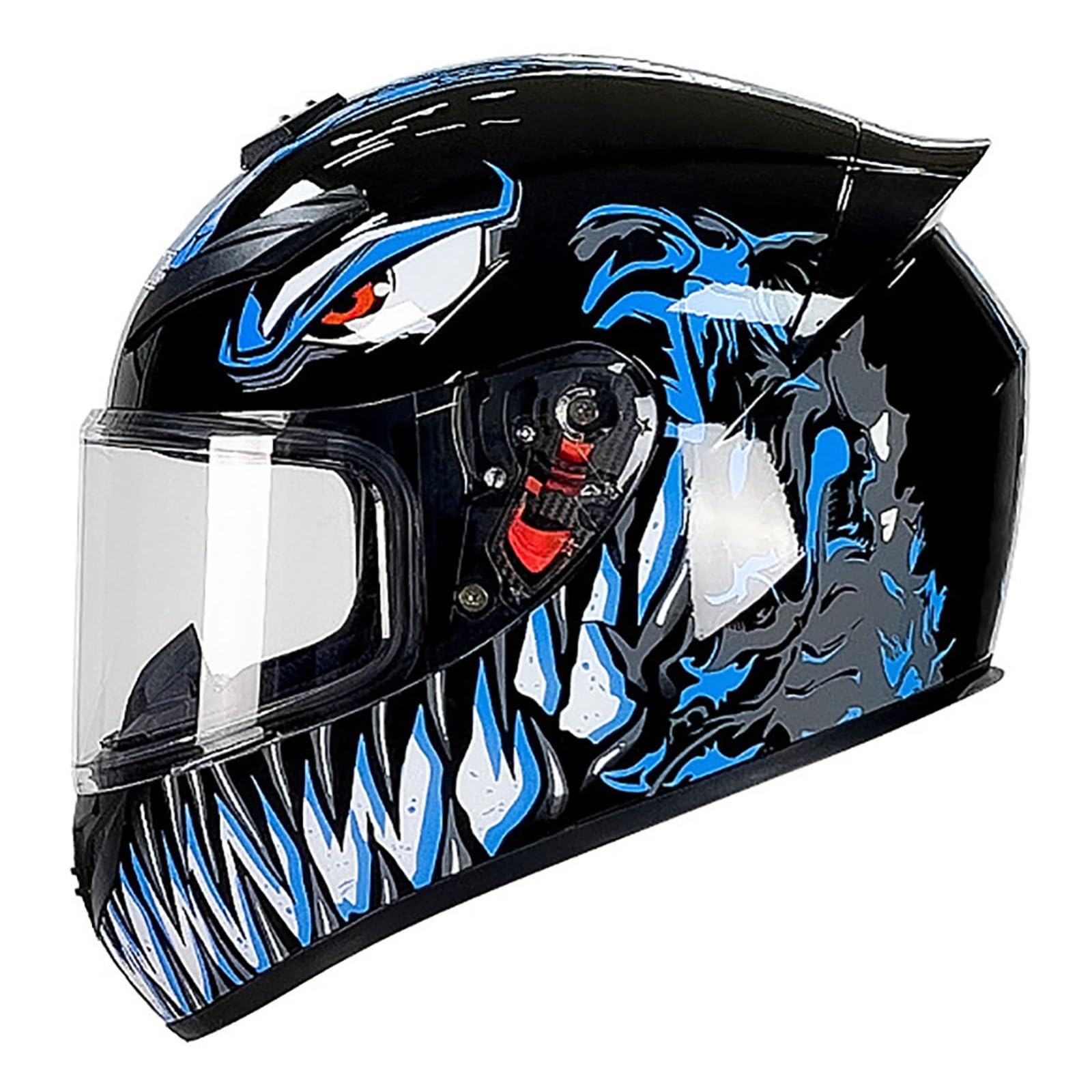 Motorradhelm Integralhelm, Stylischer Und Cooler Motorradhelm Mit Transparentem Visier, Ece-Zertifiziert, Geeignet FüR MäNner Und Frauen Erwachsene G,L Motorradhelm Integralhelm, Stylischer Und Cooler Motorradhelm Mit Transparentem Visier, Ece-Zertifiziert, Geeignet FüR MäNner Und Frauen Erwachsene G,L von WMYZJST