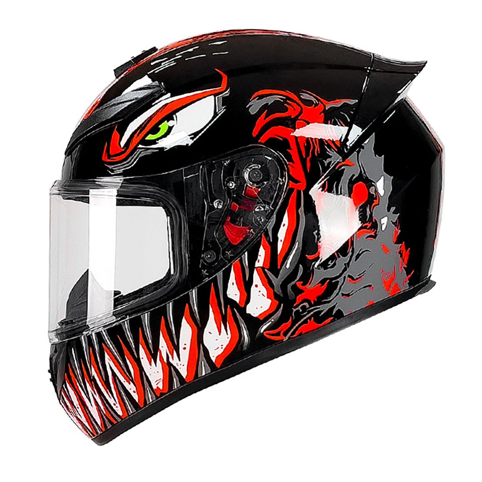 Motorradhelm Integralhelm, Stylischer Und Cooler Motorradhelm Mit Transparentem Visier, Ece-Zertifiziert, Geeignet FüR MäNner Und Frauen Erwachsene M,S Motorradhelm Integralhelm, Stylischer Und Cooler Motorradhelm Mit Transparentem Visier, Ece-Zertifiziert, Geeignet FüR MäNner Und Frauen Erwachsene M,S von WMYZJST