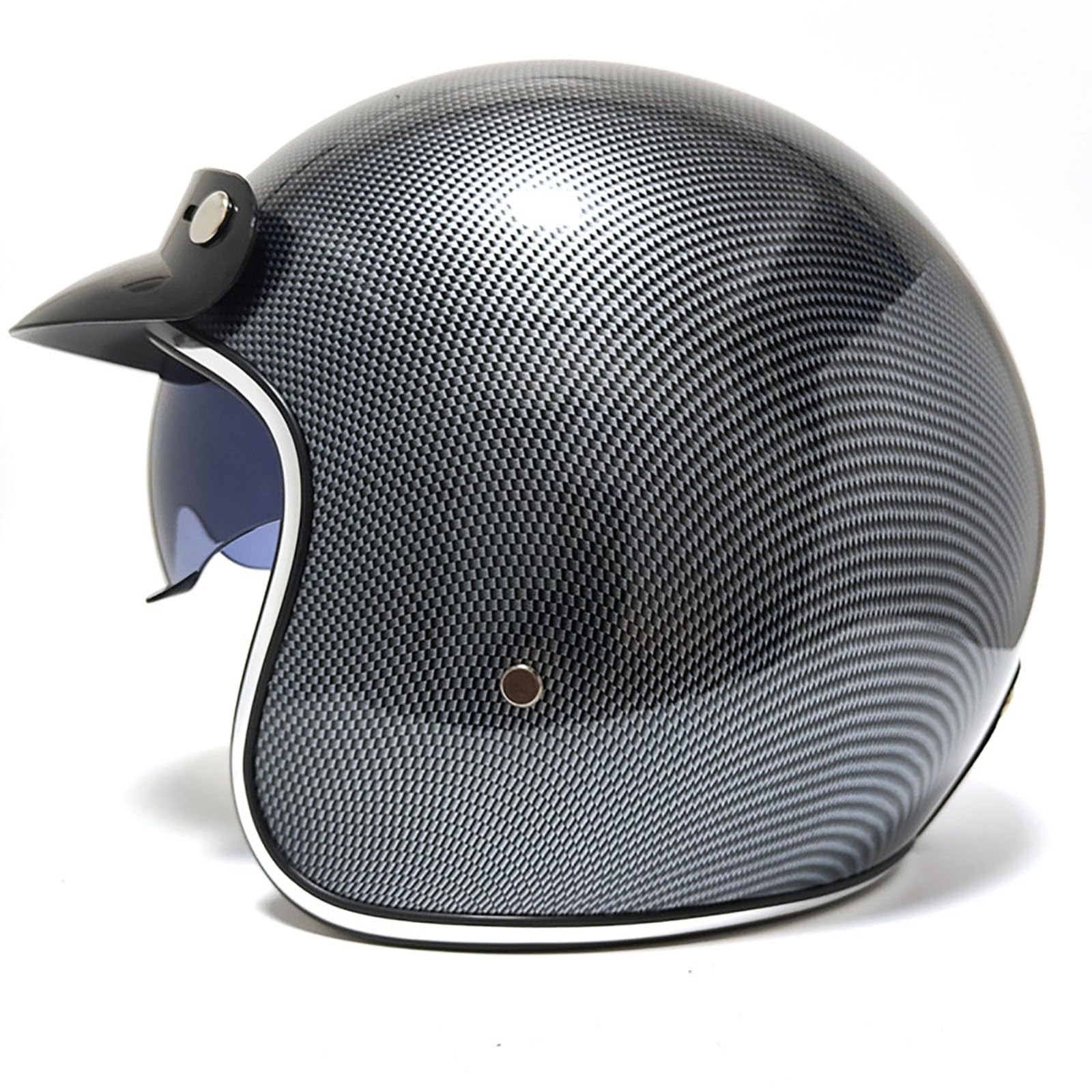 Retro-Motorradhelm 3/4-Halbhelm Motorrad-Halbhelm Low-Key-Retro-Cruise-Scooter-Reisehelm MäNner Und Frauen Halbhelm Ece-Zertifizierung B,XXL von WMYZJST
