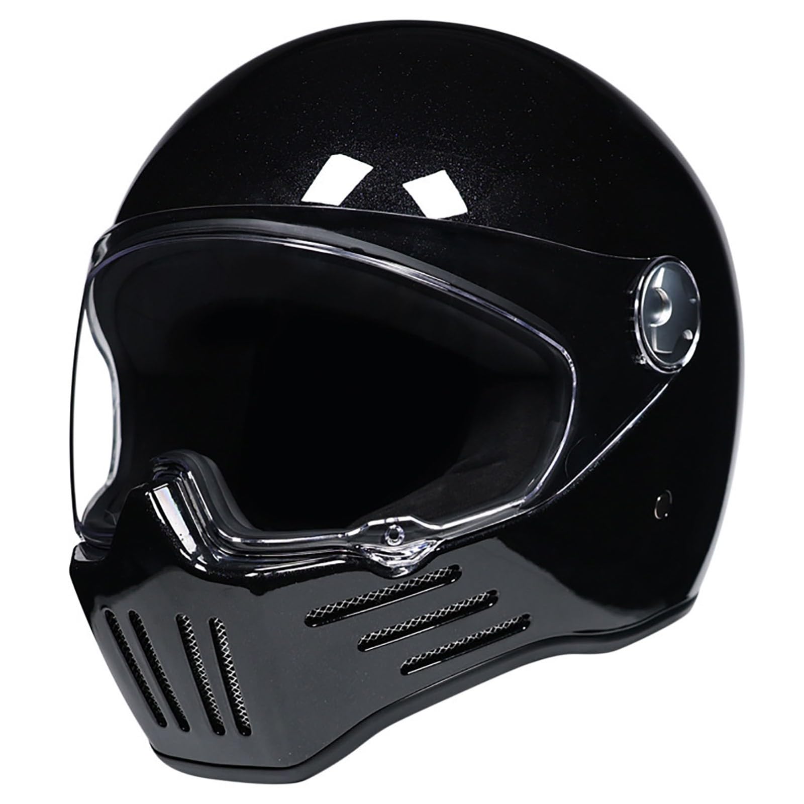 Vintage Integralhelm FüR Motorradfahrer, Integralhelm FüR Motorradfahrer FüR Erwachsene, Ece-Zertifiziert, Visier-Schnellverschluss B,M Vintage Integralhelm FüR Motorradfahrer, Integralhelm FüR Motorradfahrer FüR Erwachsene, Ece-Zertifiziert, Visier-Schnellverschluss B,M von WMYZJST