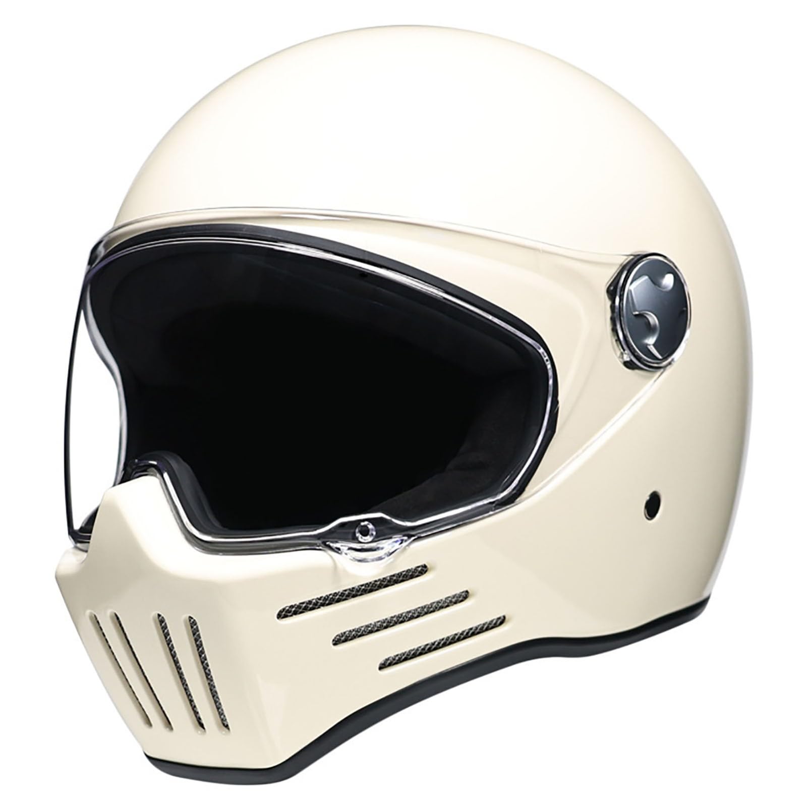 Vintage Integralhelm FüR Motorradfahrer, Integralhelm FüR Motorradfahrer FüR Erwachsene, Ece-Zertifiziert, Visier-Schnellverschluss C,L Vintage Integralhelm FüR Motorradfahrer, Integralhelm FüR Motorradfahrer FüR Erwachsene, Ece-Zertifiziert, Visier-Schnellverschluss C,L von WMYZJST