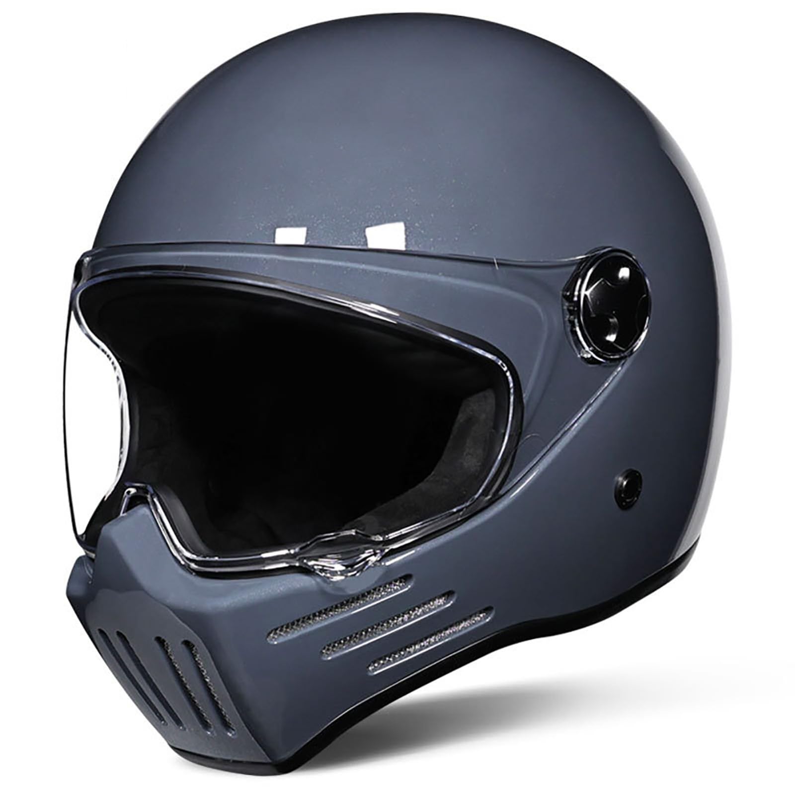 Vintage Integralhelm FüR Motorradfahrer, Integralhelm FüR Motorradfahrer FüR Erwachsene, Ece-Zertifiziert, Visier-Schnellverschluss E,XL Vintage Integralhelm FüR Motorradfahrer, Integralhelm FüR Motorradfahrer FüR Erwachsene, Ece-Zertifiziert, Visier-Schnellverschluss E,XL von WMYZJST