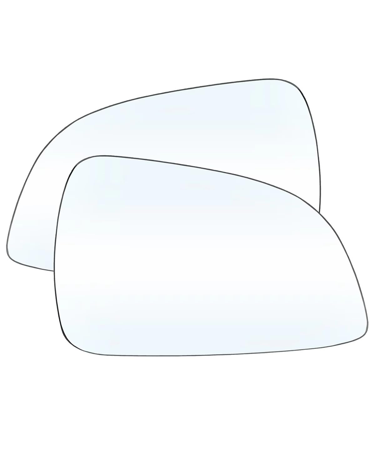 Für Astra H 2009 2010 2011 Heizung Seitenspiegelglas Linse Türflügel Rückspiegelglas Beheiztes Auto-Rückspiegelglas Seitenspiegelglas(Pair) von WNCXSA