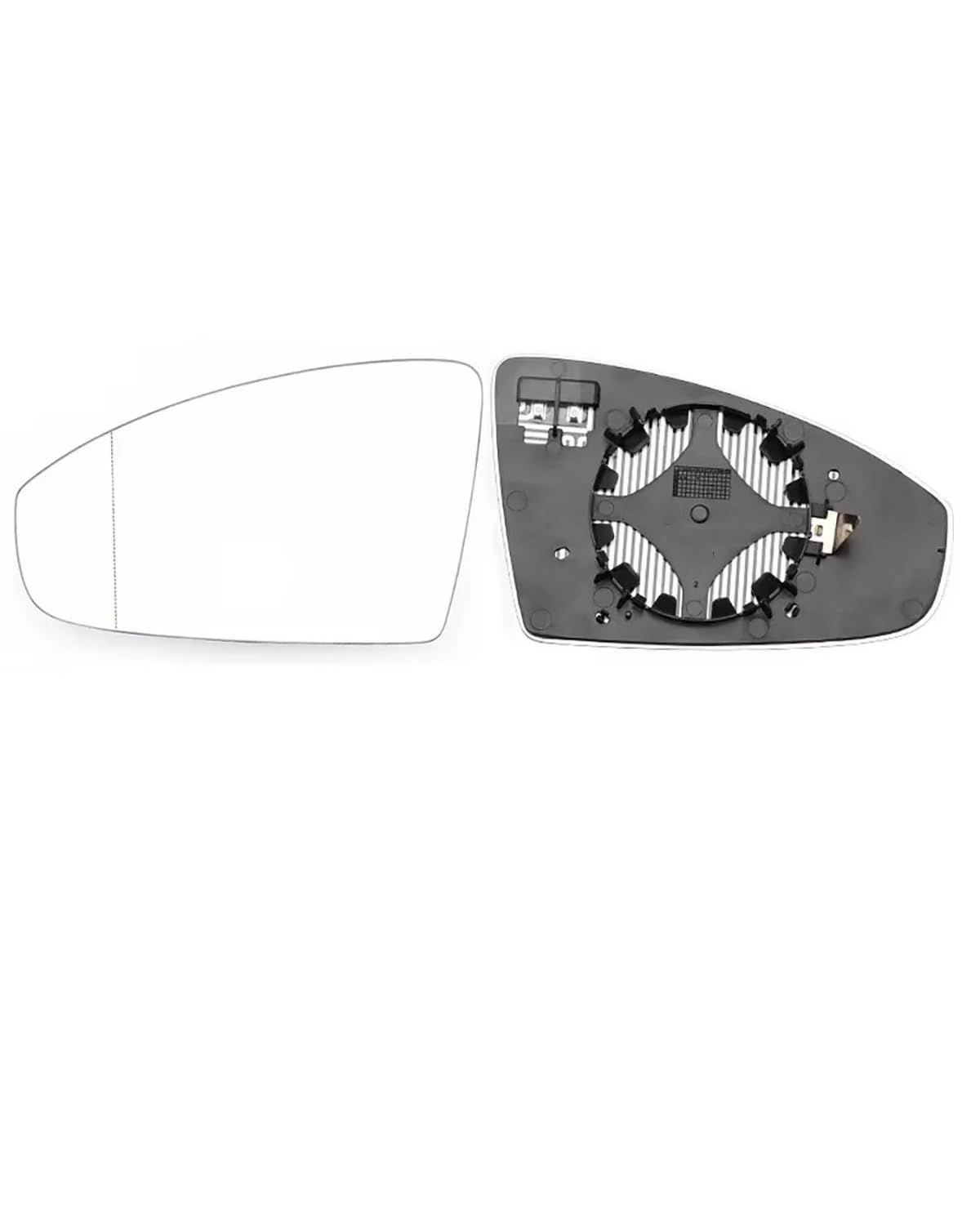 Für Bora 2019 2020 2021 2022 2023 Rückspiegel Seitenspiegel Linsen Rückspiegel Reflektierende Linse Glas Mit Heizung Seitenspiegelglas(2PCS left and right) von WNCXSA
