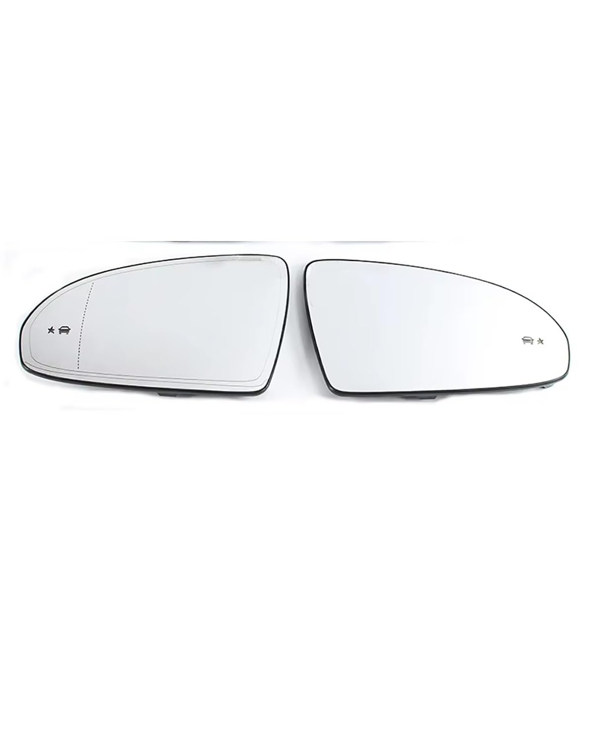 Für Buick Für Lacrosse 2016-2022 Autoseitenspiegel Objektivtürflügel Rückspiegel Weißes Glas Mit Heizung Blind Spot Seitenspiegelglas(A pair blind spot) von WNCXSA