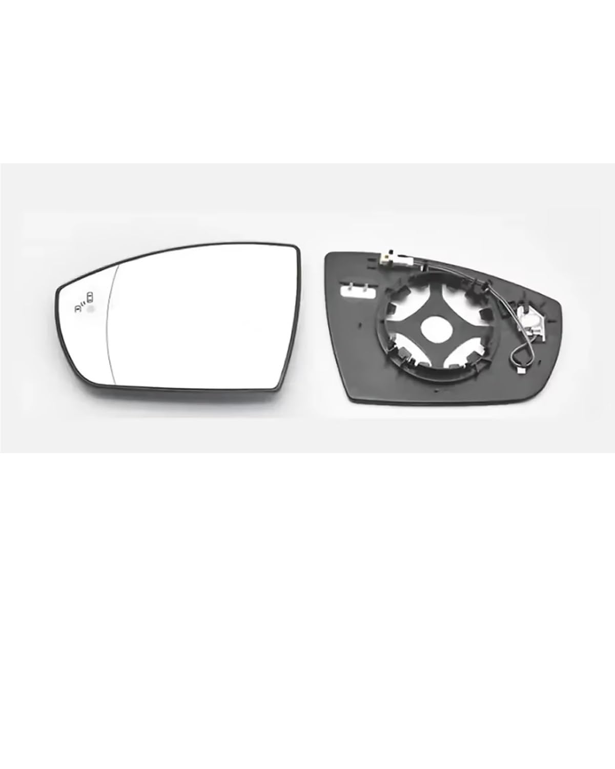 Für Ford 2013-2020 Außenspiegel Reflektierende Linse Rückspiegelgläser Glas Mit Heizung Toter Winkel Seitenspiegelglas(2PCS left and right) von WNCXSA