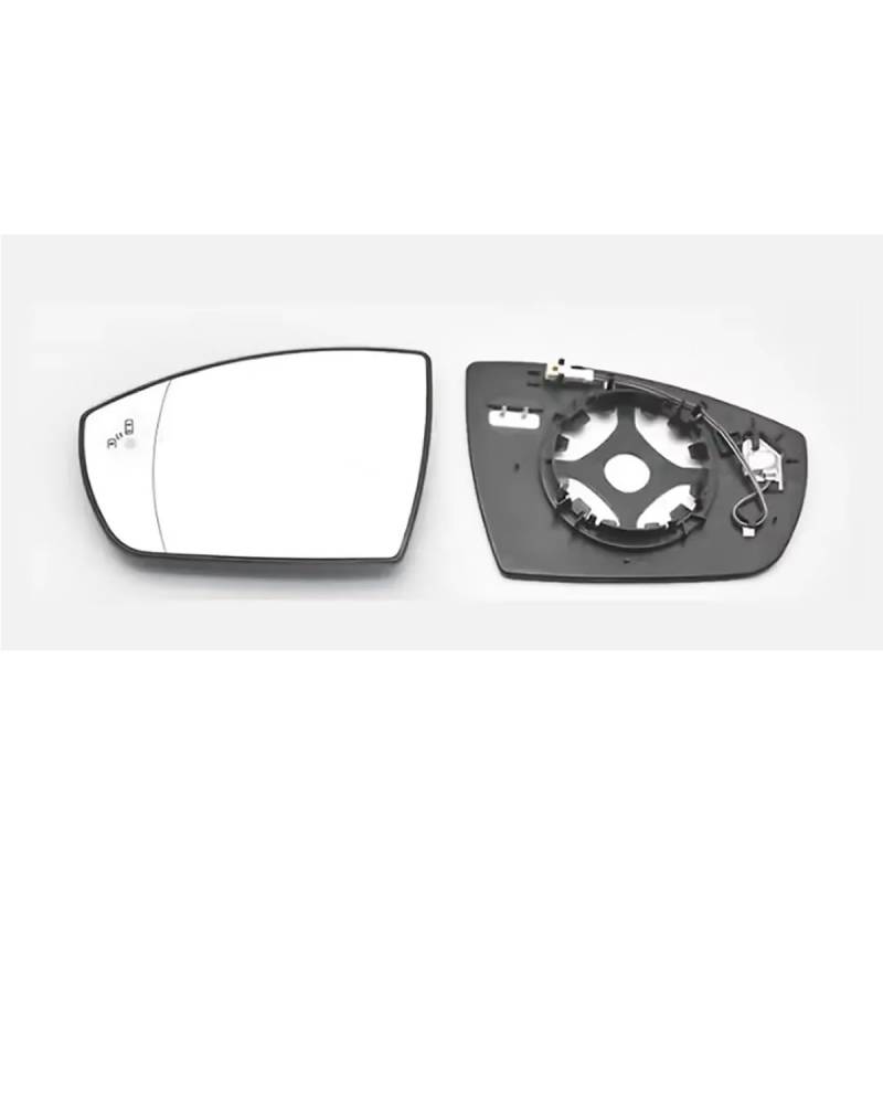Für Ford 2013-2020 Außenspiegel Reflektierende Linse Rückspiegelgläser Glas Mit Heizung Toter Winkel Seitenspiegelglas(2PCS left and right) von WNCXSA