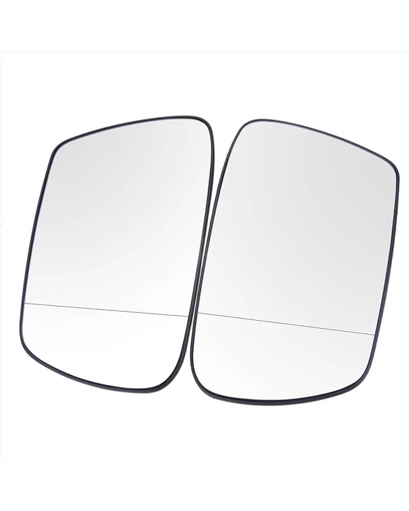 Für Grand Für Cherokee 2005-2010 Seitenrückspiegel Beheiztes Glas Heizung Nebel Abtauung Tür Flache Außenspiegel Seitenspiegelglas(White A Pair) von WNCXSA
