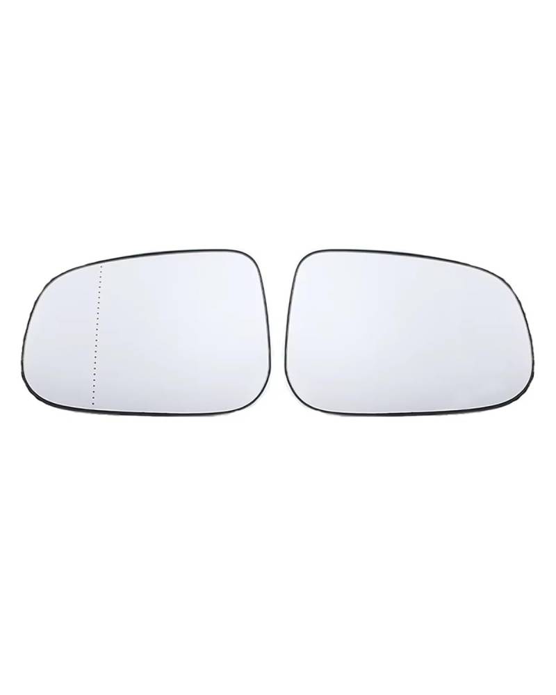 Für Jaguar XJ 2010-2020 XK 2009-2012 Auto Rückspiegel Glas Außentür Seitenspiegel Objektiv Mit Heizung Seitenspiegelglas(2PCS left and right) von WNCXSA
