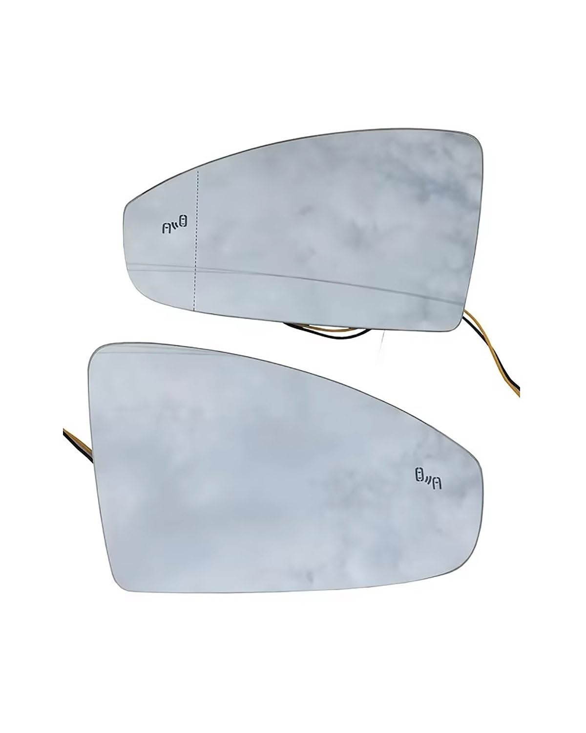 Für Jetta MK7 2019 2020 19G857521 19G857522 Europäische Version Auto Beheizte Blind Spot Warnung Flügel Hinten Spiegel Glas Seitenspiegelglas(A Pair) von WNCXSA