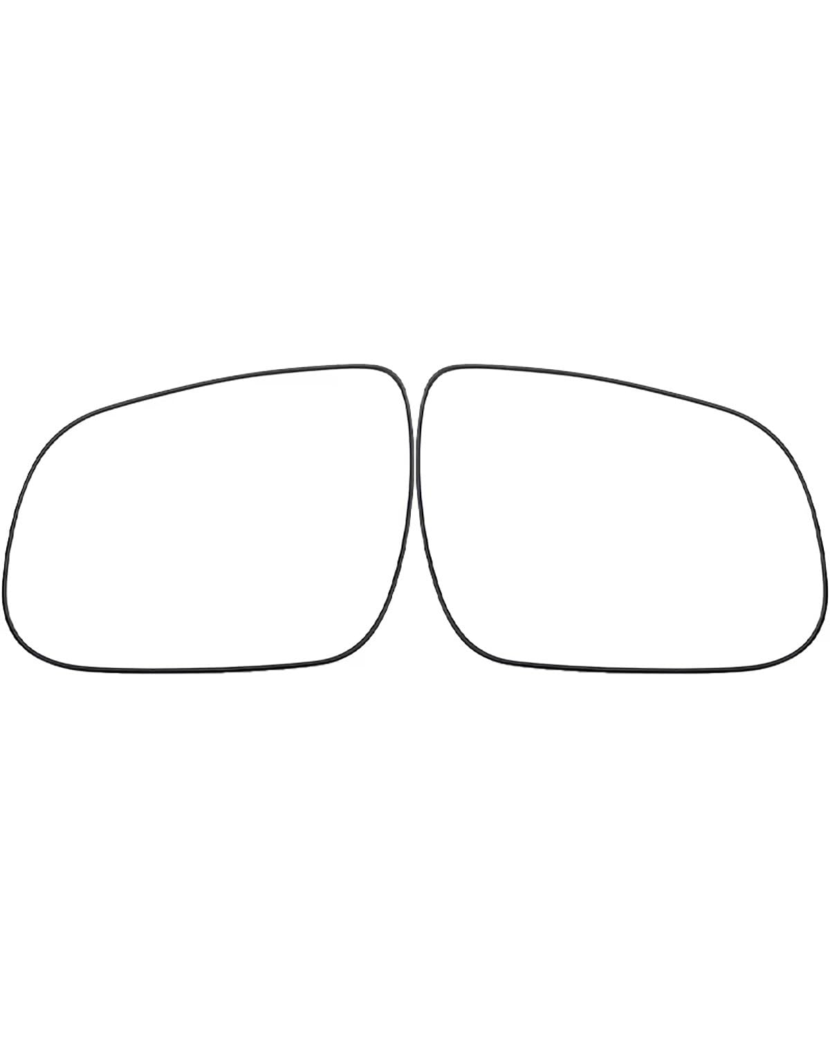 Für Kia Für Forte 2009-2016 Auto-Rückspiegelgläser Außenseite Reflektierende Glaslinse Mit Heizung 007 Seitenspiegelglas(1Pair) von WNCXSA