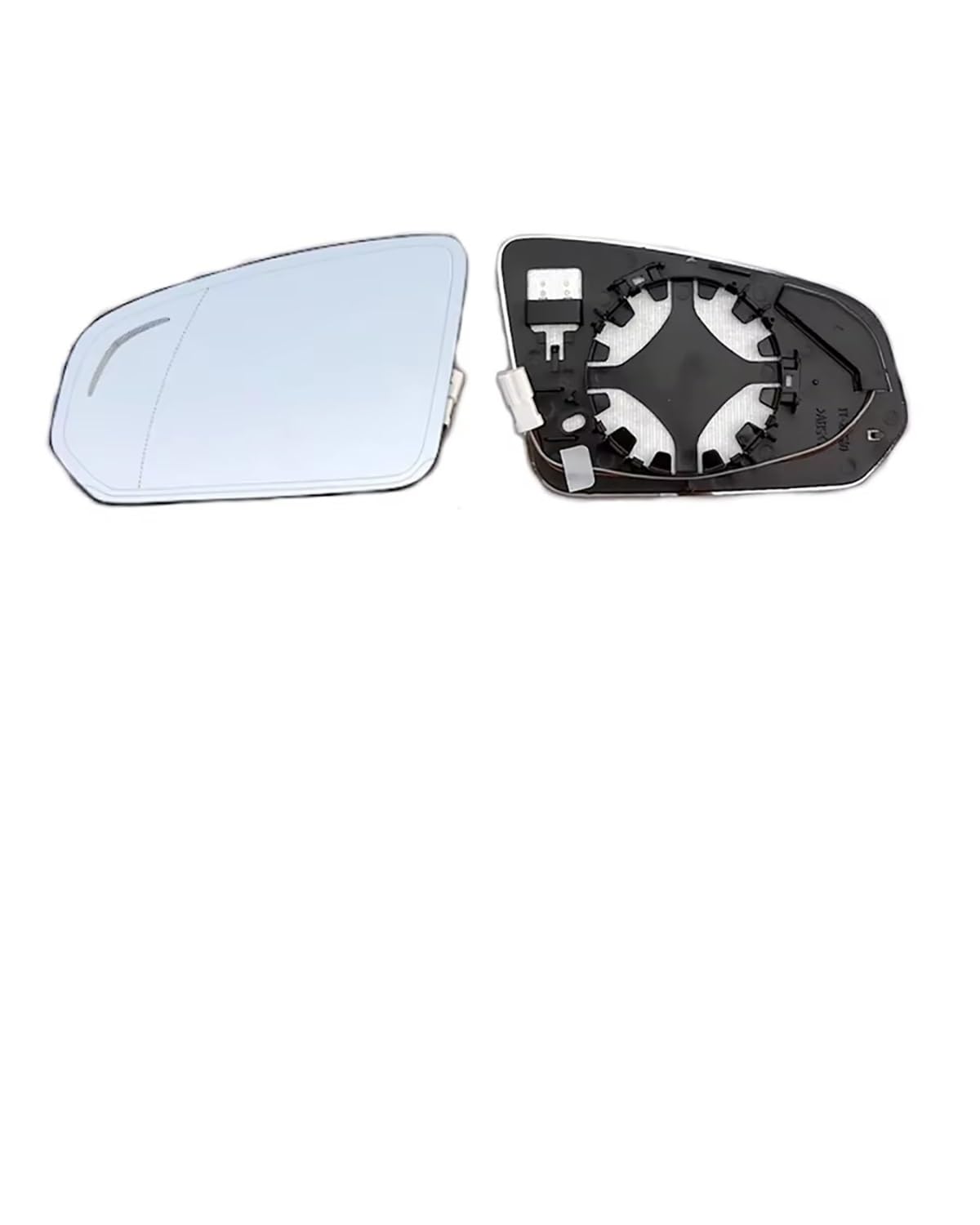 Für S90 2017 2018 2019-2023 Auto-Rückspiegel Glas Außentür Seitenspiegellinse Mit Heizung Toter-Winkel-Warnung Seitenspiegelglas(2PCS left and right) von WNCXSA