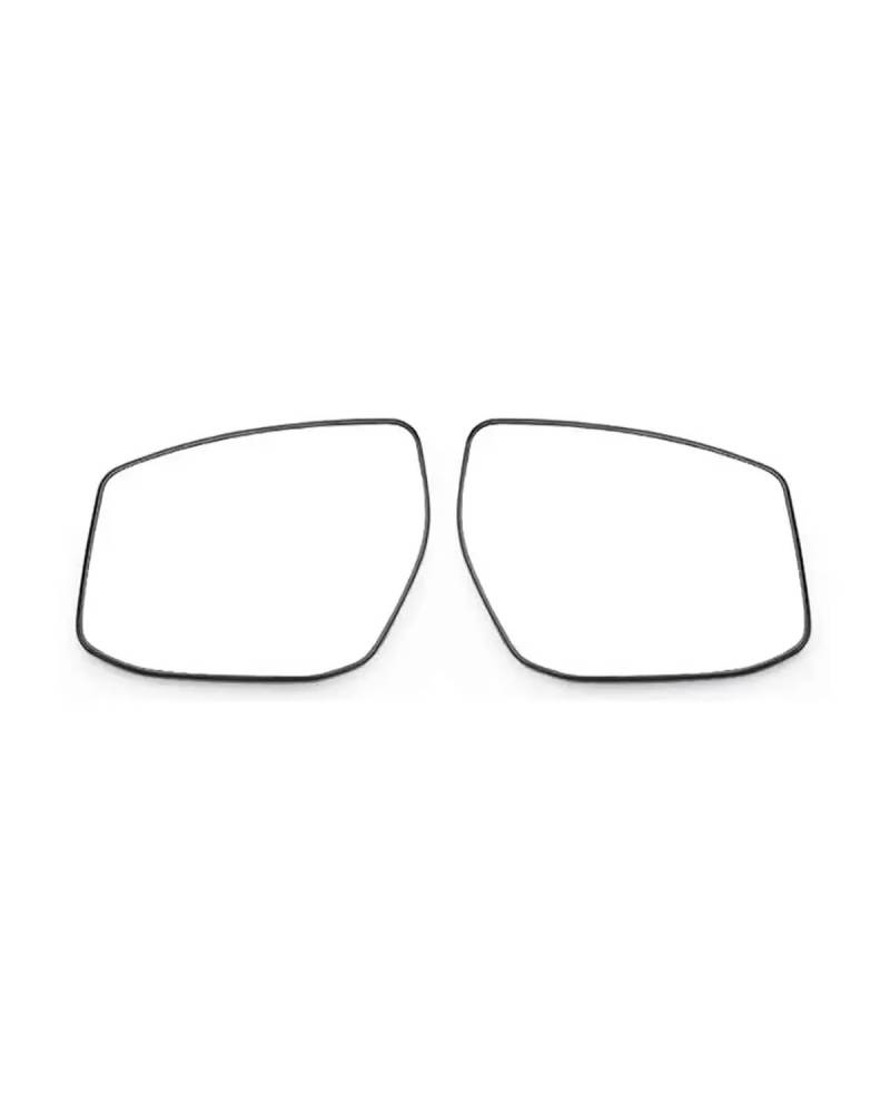 Für Tiida 2016 2017 2018 2019 Autozubehör Äußere Rückspiegel Außenspiegel Objektiv Türflügel Rückspiegelglas Seitenspiegelglas(A pair no heating) von WNCXSA