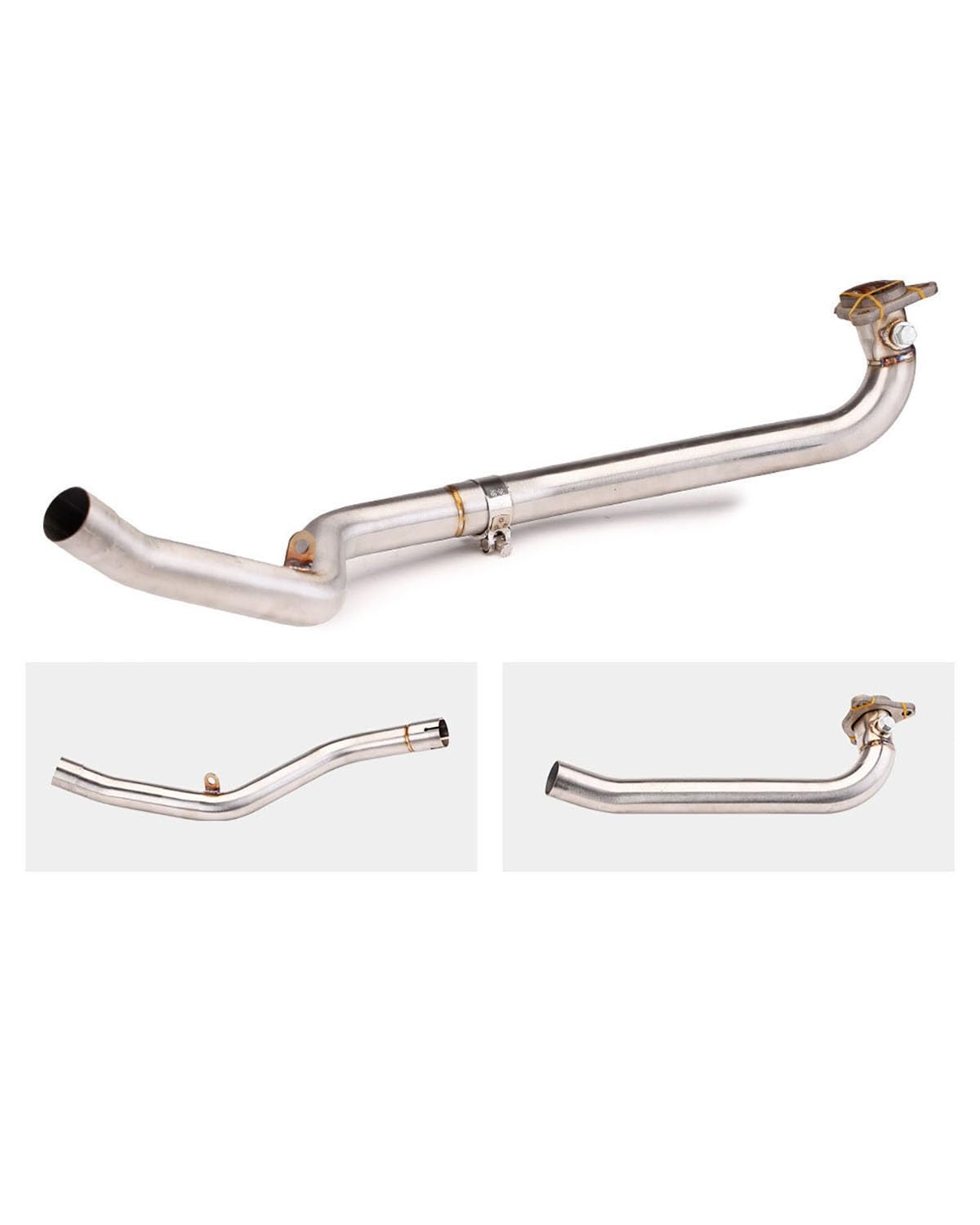 Motorrad Auspuff Für NC750X Für NC700S 2012-2020 Modifiziertes Vorderes Auspuffrohr Große Sechseck-Endrohr-Modifikation Motorrad Auspuffrohr(Front Section) von WNCXSA