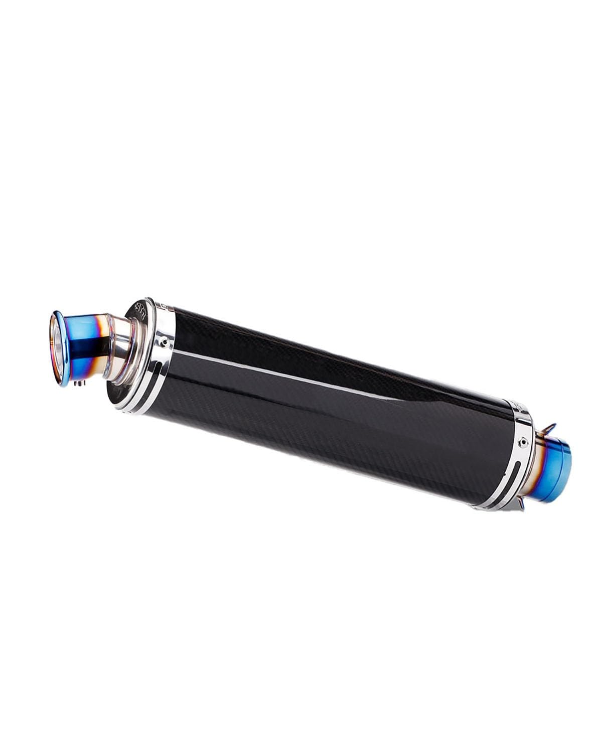 Motorrad Auspuff Für YZF-R1 STB Curling Elbow Endrohr Motorrad Auspuffrohr(Blue at Both Ends) von WNCXSA