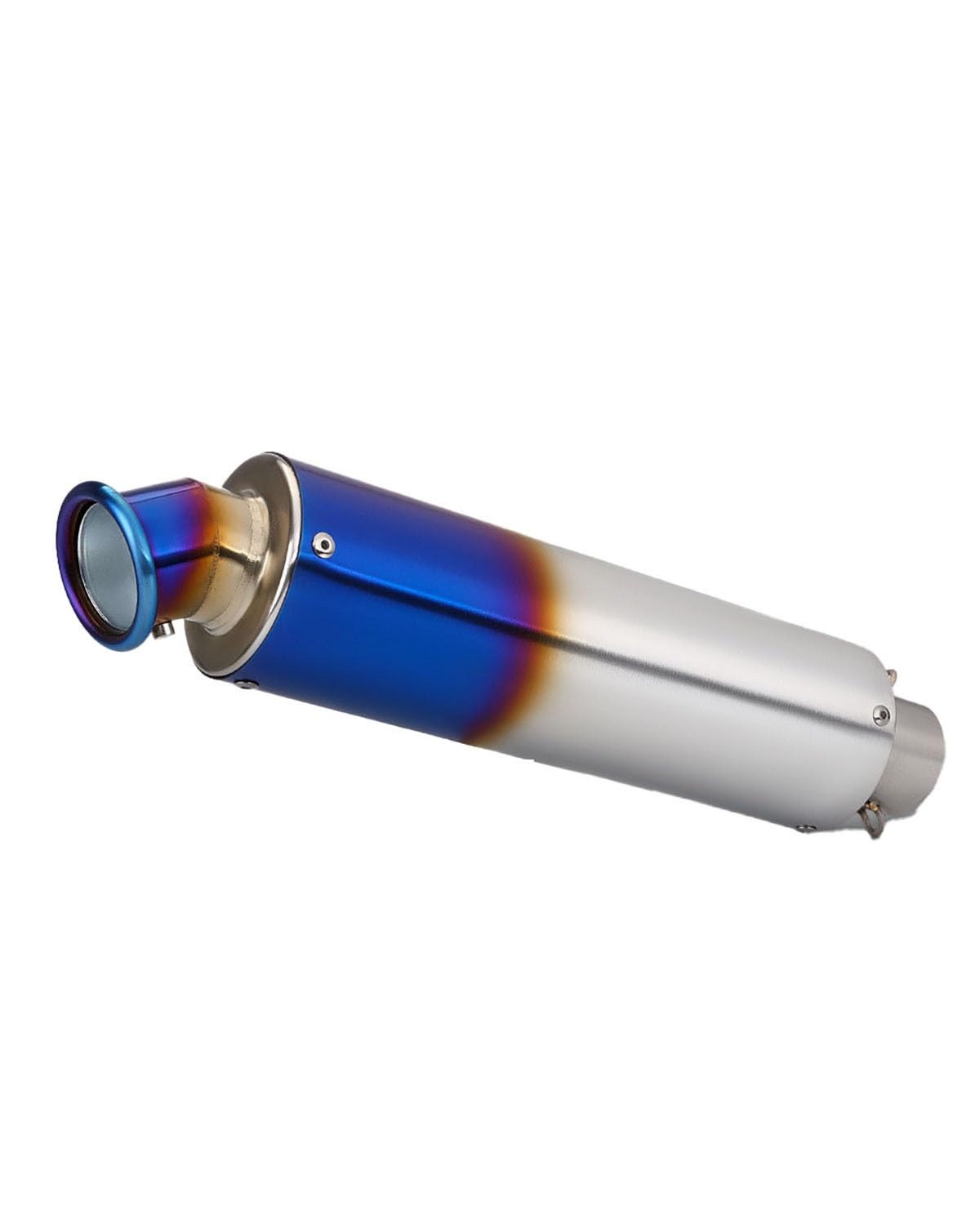 Motorrad Auspuff Für YZF-R1 STB Curling Elbow Endrohr Motorrad Auspuffrohr(Half Blue) von WNCXSA