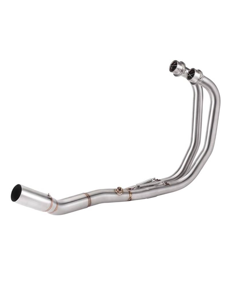Motorrad Auspuff Für YZF-R25 Für YZF-R3 Für MT-03 Edelstahl-Vorderteil M12-Festring-Auspuffendteil Motorrad Auspuffrohr(Front Section) von WNCXSA