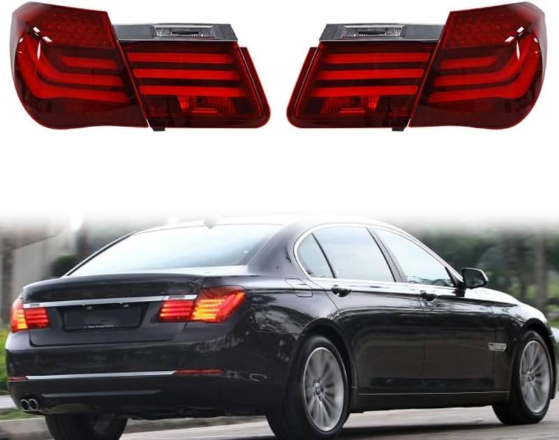Auto Rückleuchten für BMW 7 serie F02 2009 2010 2011 2012,Links Rechts Auto-Heckleuchten Ersatz-Baugruppe,Hochwertige Bremslicht Signallicht Rücklicht-Set von WNFVYP
