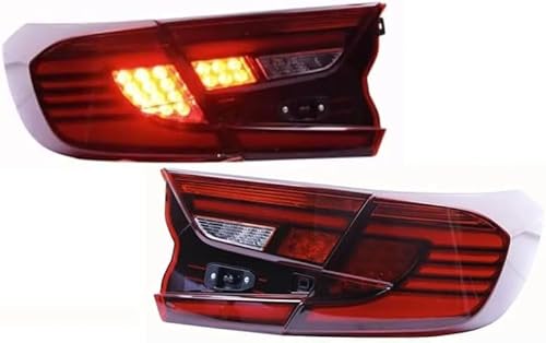 WNFVYP Auto Rückleuchten für Accord 10th Gen 2018-2022,Links Rechts Auto-Heckleuchten Ersatz-Baugruppe,Hochwertige Bremslicht Signallicht Rücklicht-Set von WNFVYP