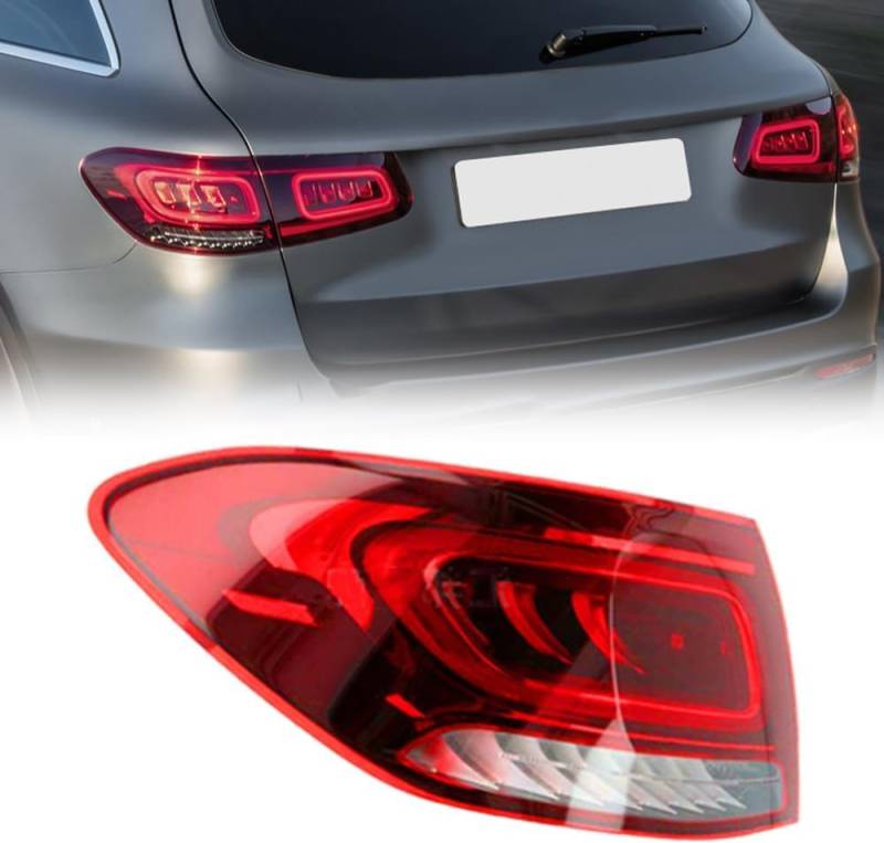 WNFVYP Auto Rückleuchten für Benz GLC Klasse W253 2020 2021,Links Rechts Auto-Heckleuchten Ersatz-Baugruppe,Hochwertige Bremslicht Signallicht Rücklicht-Set,Left von WNFVYP