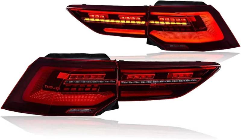WNFVYP Auto Rückleuchten für VW Golf 8 MK8 2020 2021 2022,Links Rechts Auto-Heckleuchten Ersatz-Baugruppe,Hochwertige Bremslicht Signallicht Rücklicht-Set von WNFVYP