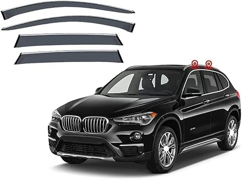 Windabweiser Regenabweiser für BMW X1 i F48 2016-2020,Autofenster Wetterschutz Integrierten Deflektoren,Hochwertiges Sonnenschutz Autozubehör von WNFVYP