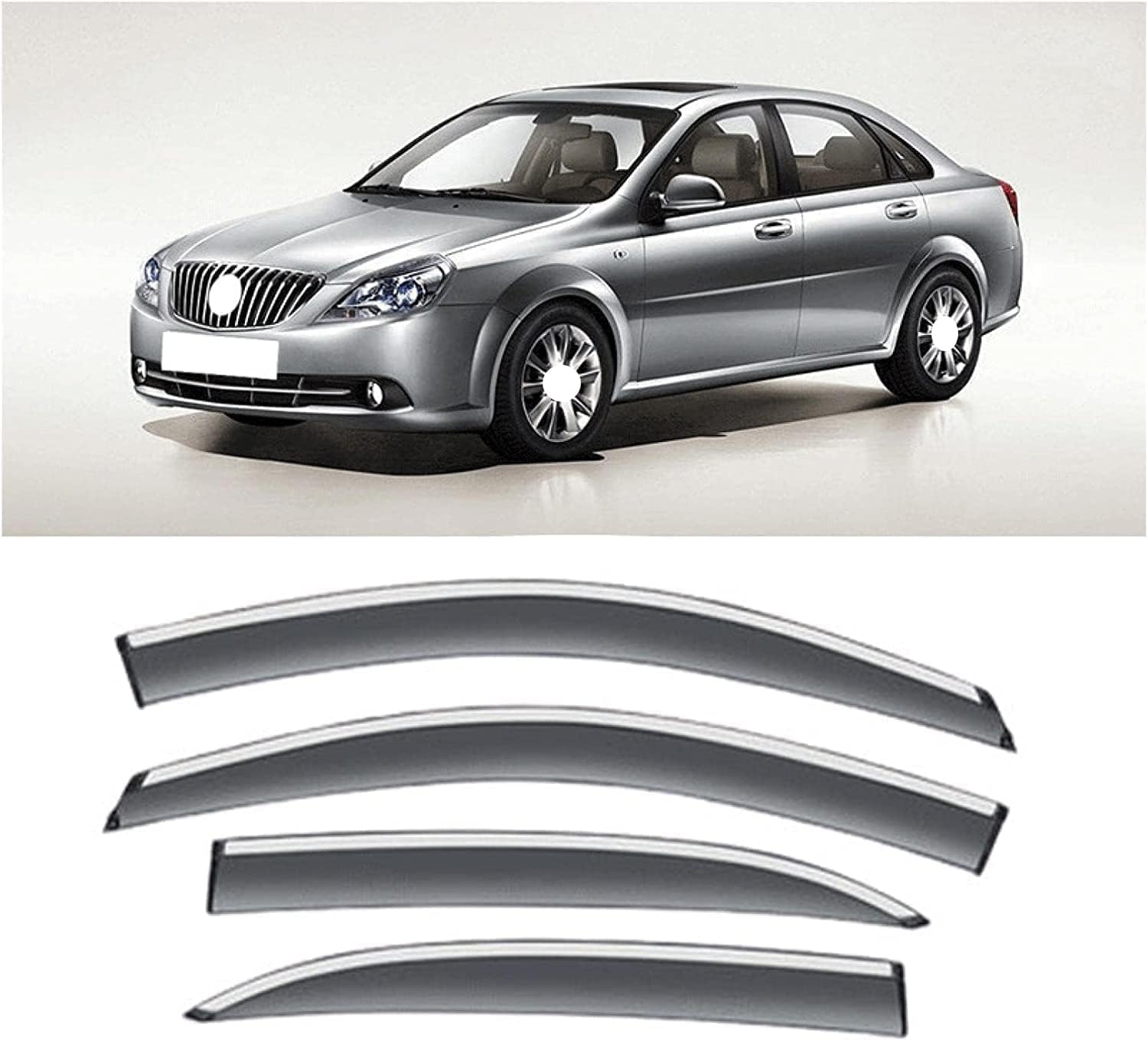 Windabweiser Regenabweiser für Buick Excelle Limousine 2008-2018,Autofenster Wetterschutz Integrierten Deflektoren,Hochwertiges Sonnenschutz Autozubehör Windabweiser Regenabweiser für Buick Excelle Limousine 2008-2018,Autofenster Wetterschutz Integrierten Deflektoren,Hochwertiges Sonnenschutz Autozubehör von WNFVYP