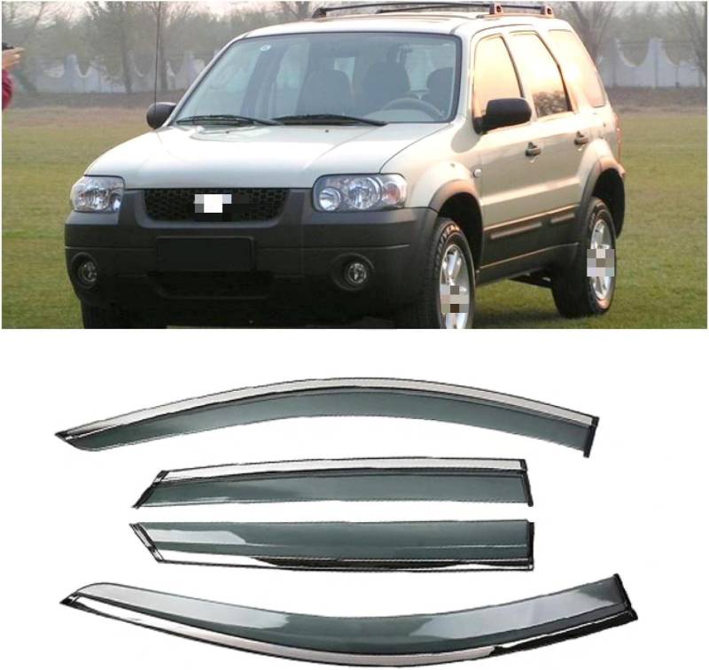 Windabweiser Regenabweiser für Ford Kuga 2005,Autofenster Wetterschutz Integrierten Deflektoren,Hochwertiges Sonnenschutz Autozubehör von WNFVYP