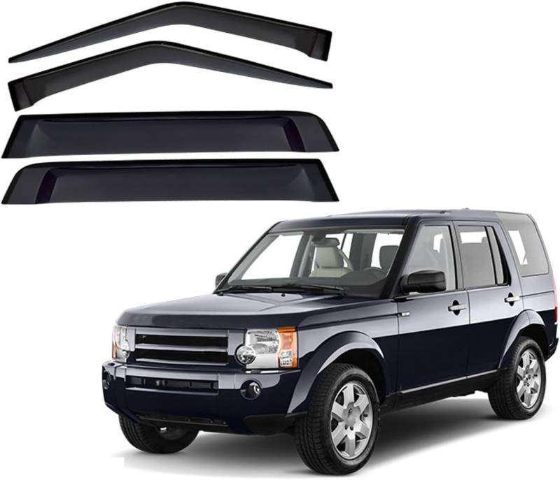 Windabweiser Regenabweiser für Land Rover Discovery 3 4 MK2-L319 2004-2016,Autofenster Wetterschutz Integrierten Deflektoren,Hochwertiges Sonnenschutz Autozubehör von WNFVYP