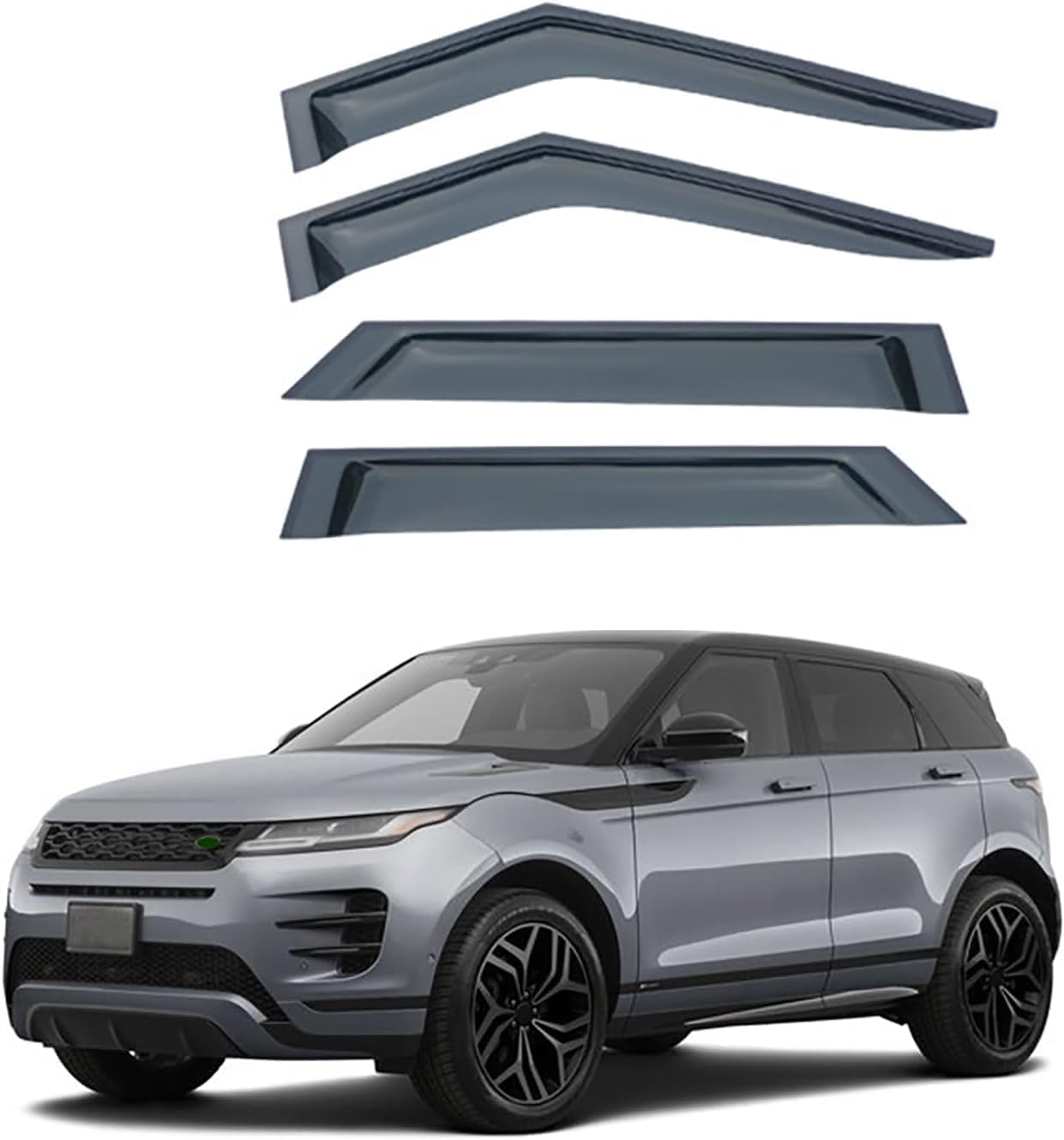 Windabweiser Regenabweiser für Land Rover Range Rover Evoque MK2-L551 2019-2023,Autofenster Wetterschutz Integrierten Deflektoren,Hochwertiges Sonnenschutz Autozubehör Windabweiser Regenabweiser für Land Rover Range Rover Evoque MK2-L551 2019-2023,Autofenster Wetterschutz Integrierten Deflektoren,Hochwertiges Sonnenschutz Autozubehör von WNFVYP