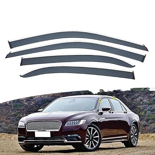 Windabweiser Regenabweiser für Lincoln Continental 2015+,Autofenster Wetterschutz Integrierten Deflektoren,Hochwertiges Sonnenschutz Autozubehör von WNFVYP