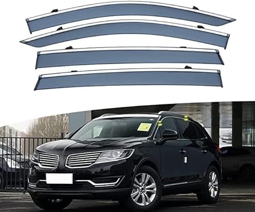 Windabweiser Regenabweiser für Lincoln MKX 2015-2018,Autofenster Wetterschutz Integrierten Deflektoren,Hochwertiges Sonnenschutz Autozubehör von WNFVYP