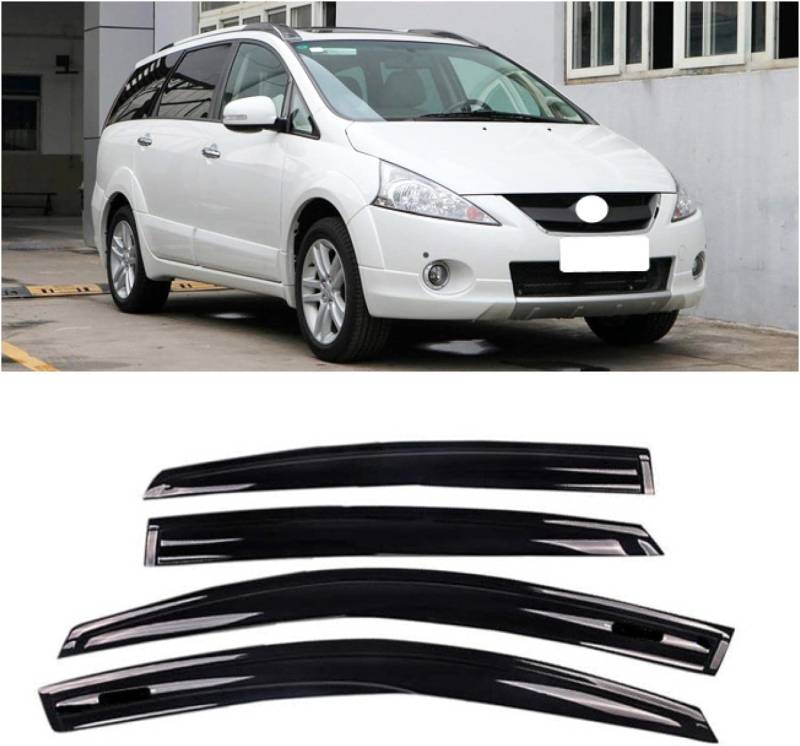 Windabweiser Regenabweiser für Mitsubishi Grandis 2010,Autofenster Wetterschutz Integrierten Deflektoren,Hochwertiges Sonnenschutz Autozubehör von WNFVYP