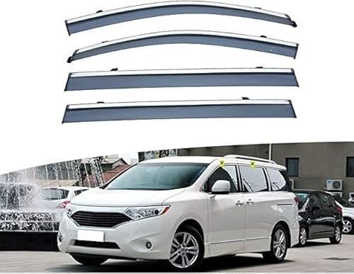 Windabweiser Regenabweiser für Nissan Quest 2004-2009,Autofenster Wetterschutz Integrierten Deflektoren,Hochwertiges Sonnenschutz Autozubehör von WNFVYP