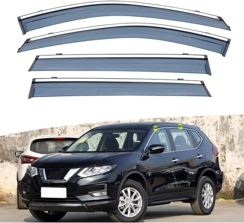 Windabweiser Regenabweiser für Nissan X-Trail 2022,Autofenster Wetterschutz Integrierten Deflektoren,Hochwertiges Sonnenschutz Autozubehör von WNFVYP