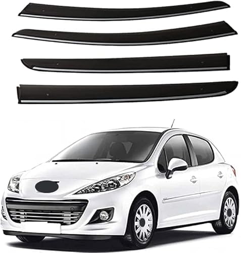 Windabweiser Regenabweiser für Peugeot 206 2004-2018,Autofenster Wetterschutz Integrierten Deflektoren,Hochwertiges Sonnenschutz Autozubehör Windabweiser Regenabweiser für Peugeot 206 2004-2018,Autofenster Wetterschutz Integrierten Deflektoren,Hochwertiges Sonnenschutz Autozubehör von WNFVYP
